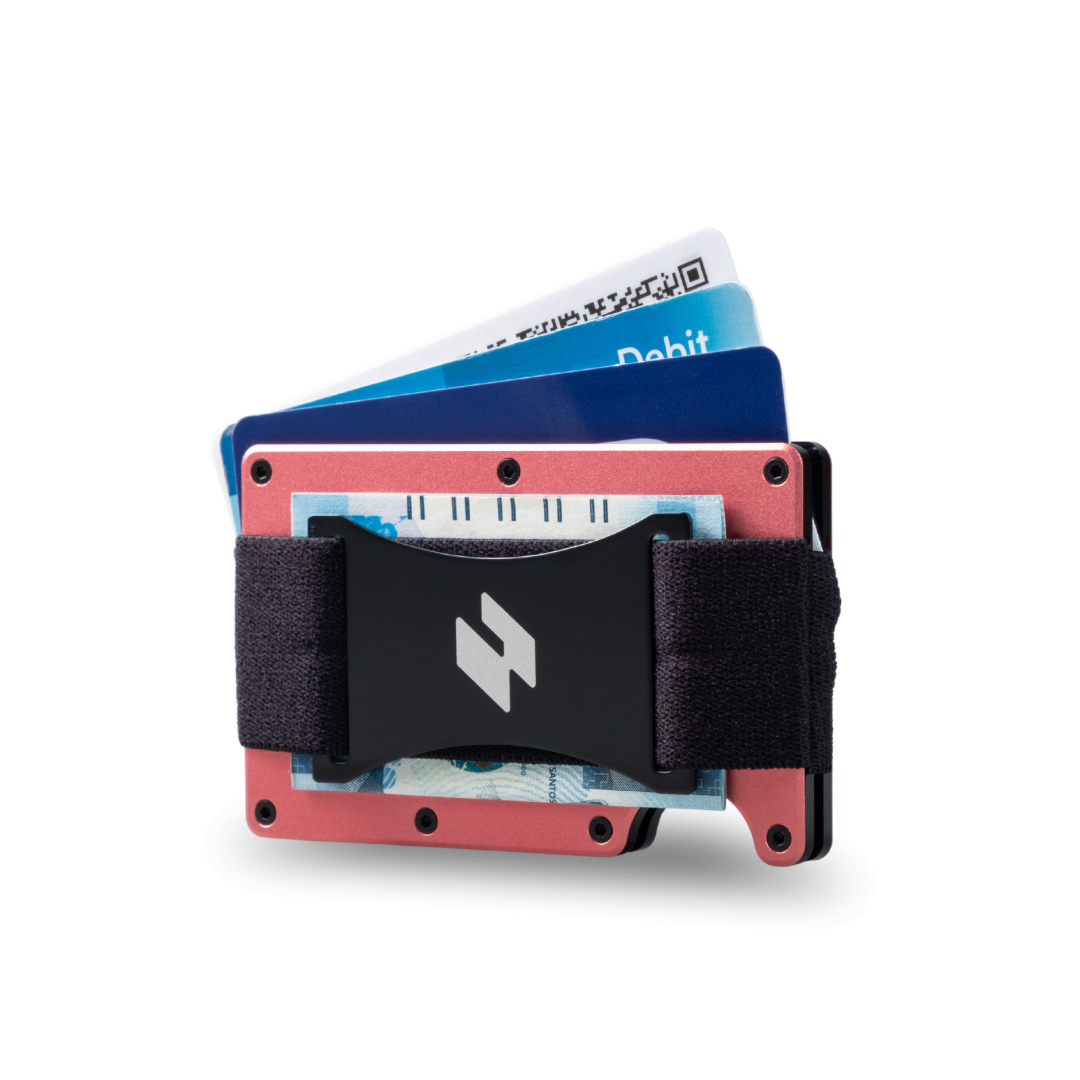 Wallex S Pastel Collection Card holder RFID blocking Wallet Cash Strap Airtag
