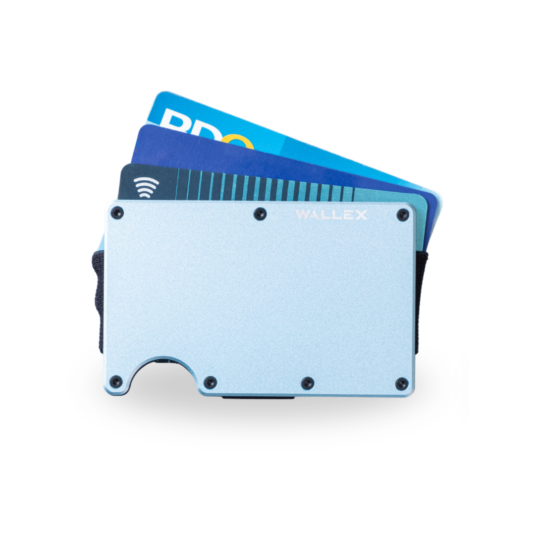 Wallex S Pastel Collection Card holder RFID blocking Wallet Cash Strap Airtag