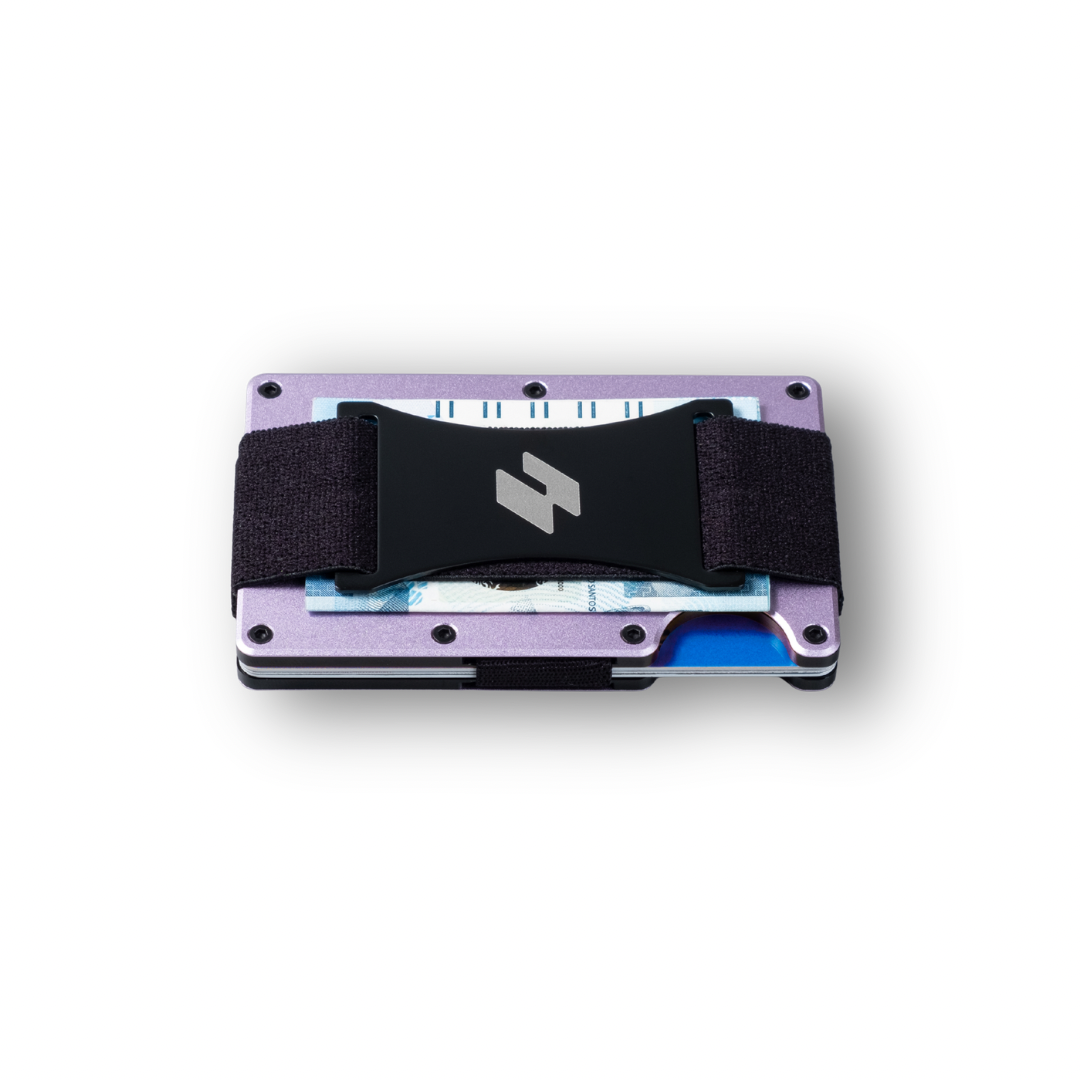Wallex S Pastel Collection Card holder RFID blocking Wallet Cash Strap Airtag