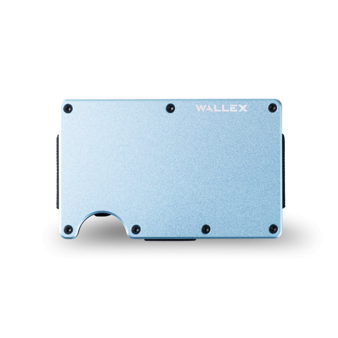 Wallex S Pastel Collection Card holder RFID blocking Wallet Cash Strap Airtag