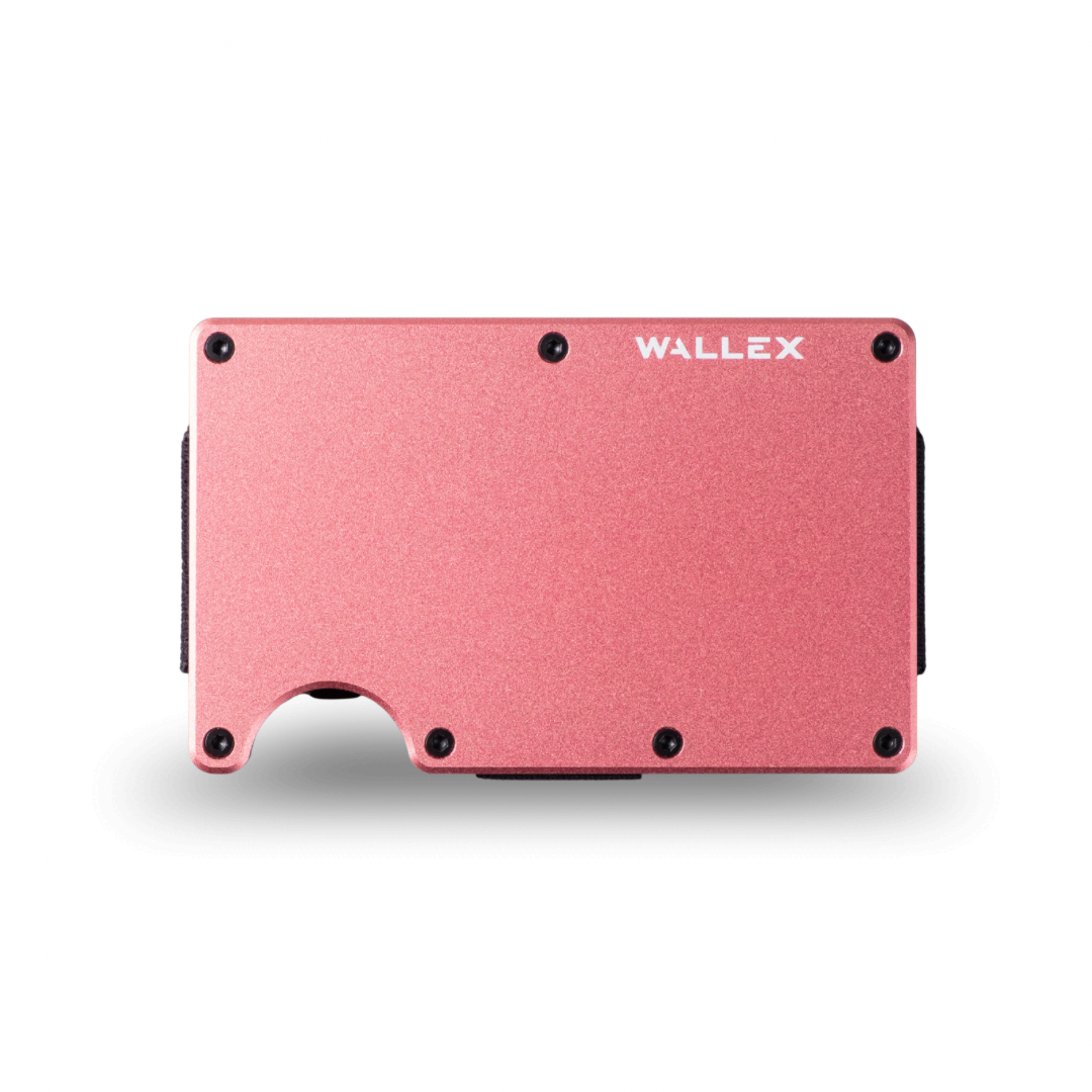 Wallex S Pastel Collection Card holder RFID blocking Wallet Cash Strap Airtag