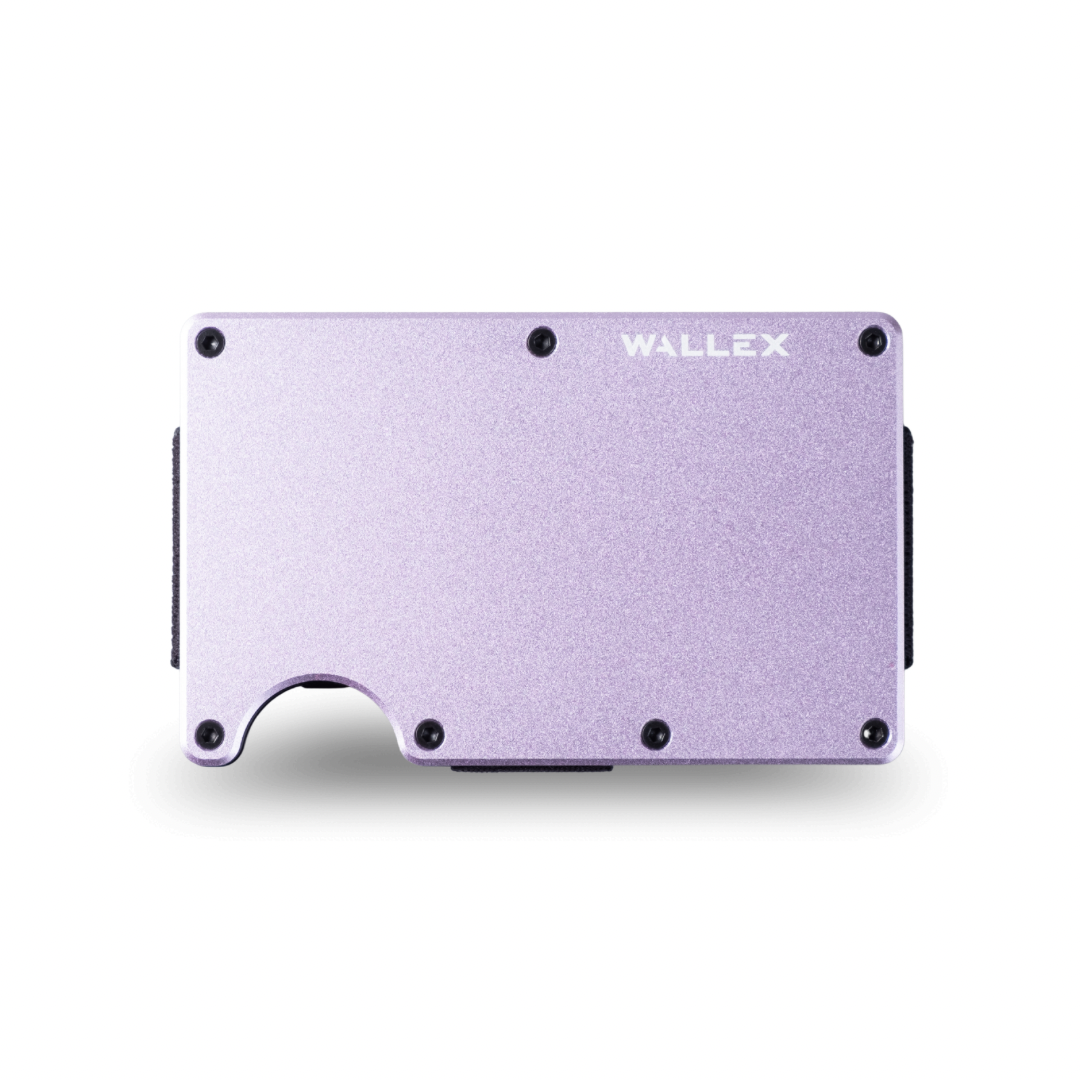 Wallex S Pastel Collection Card holder RFID blocking Wallet Cash Strap Airtag