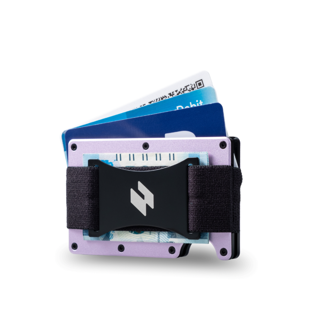 Wallex S Pastel Collection Card holder RFID blocking Wallet Cash Strap Airtag